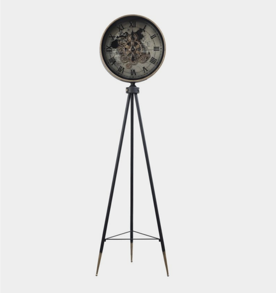 155cm Tripod Marco Map Industrial Exposed Moving Gear Clock 